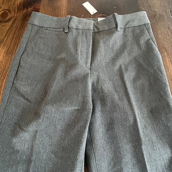 Talbots Barely Boot Cut Full Length Grey Button Up Dress Pants Womens Size 6 New - Picture 2 of 6